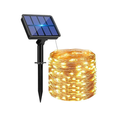 1pcs 32m 300LED Solar Outdoor Lights String Garden Fairy Lights Waterproof Christmas Garland Yard Decoration Holiday Lighting