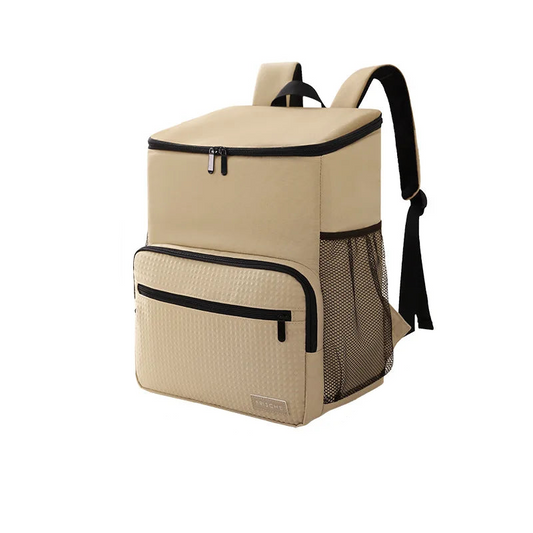 NNEOBA Cooler Backpack Outdoor with PEVA Lining Khaki-0