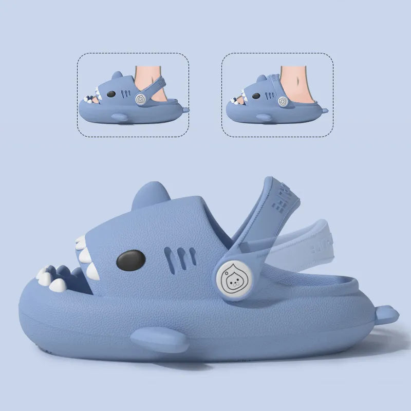 Non-slip Eva Shark Slippers for Children Multivariant-2