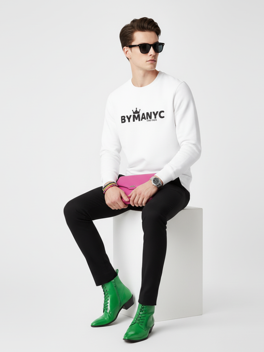 Unisex Organic Sweatshirt LOVE MANHATTAN – BYMANYC ® New York | Eco Urban Style-0