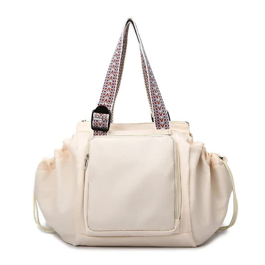 NNEDSZ Off White Convertible Multifunctional Baby Cradle Travel Bag – Women’s Backpack, Shoulder Bag, Mummy Bag with Expandable Storage-0