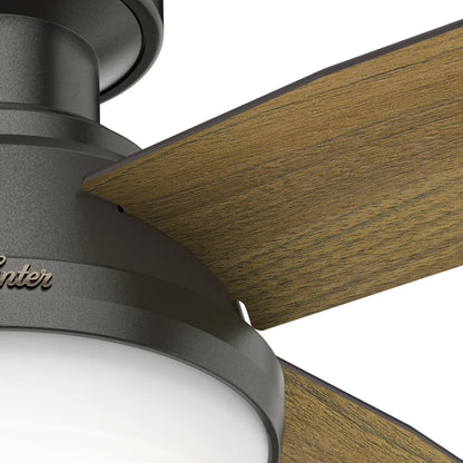 Fan Dempsey Low Profile Ceiling Fans with Lights and Remote, Flush