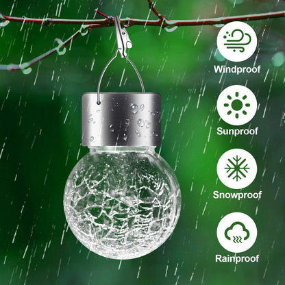 Solar Lights Outdoor Hanging Decorative Globe 24 Pack, Waterproof