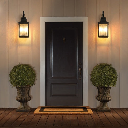 Large Outdoor Glass Wall Light Supports Many Types Of Bulbs -2 Packs