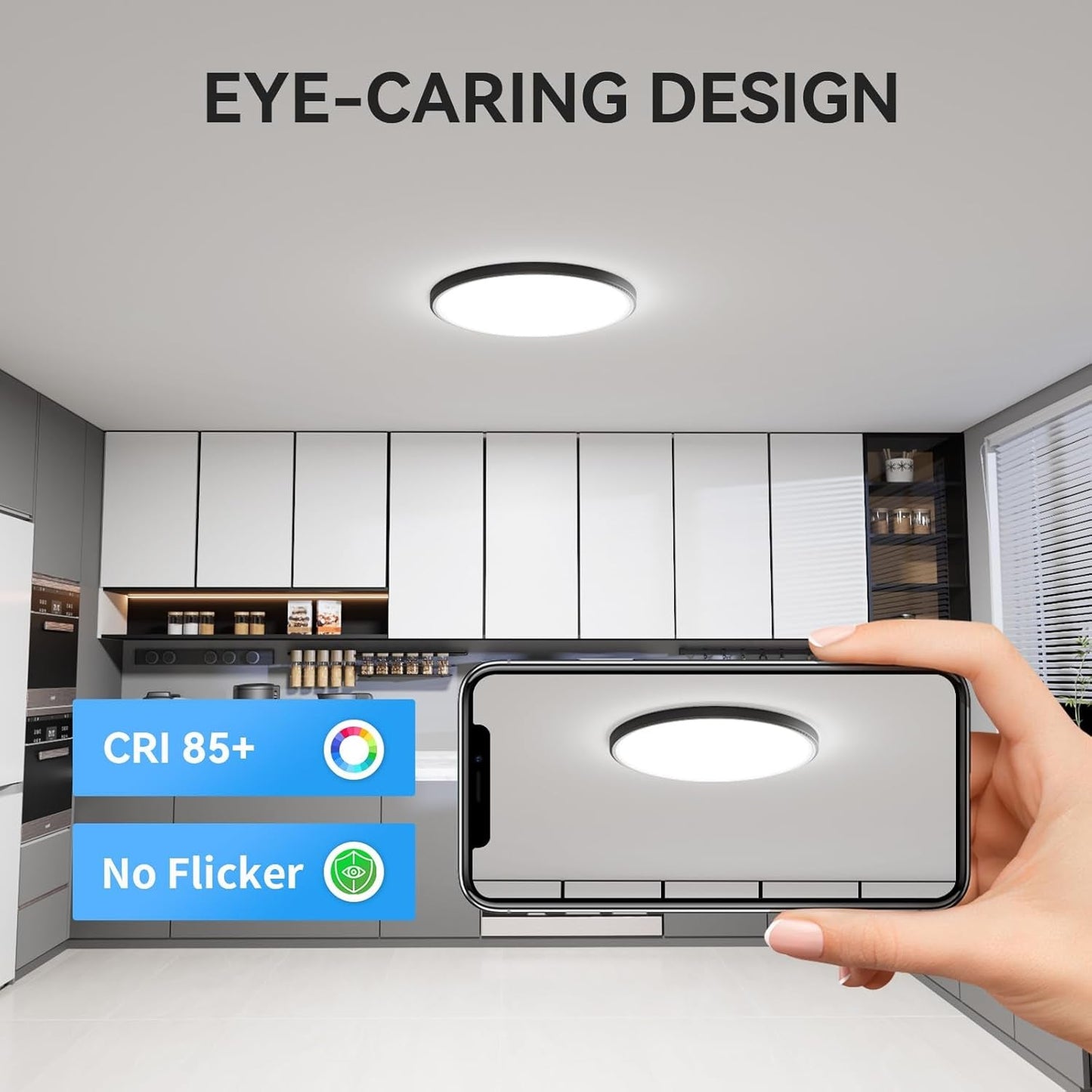 12Pack 3200Lm LED Flush Mount Ceiling Light, Super Slim 12 Inch LED