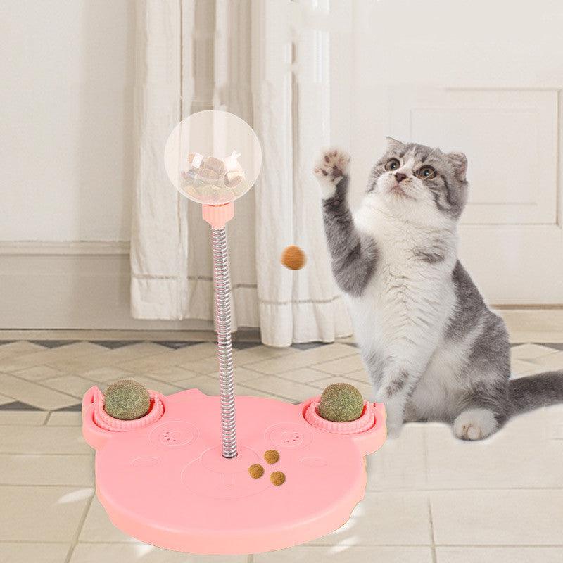 Pet Feeder Cat Toy Pets Leaking Food Ball Self-Playing Tumbler Funny Feeder Puzzle Toys Playing Training Dispenser Bowl-1