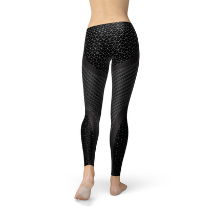 Women Carbon Fiber Sports Leggings