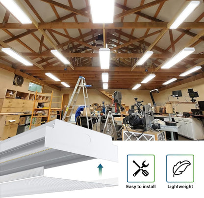 4FT LED Wraparound 40W Shop Lights for Garage, 4400Lm, 6000K, 4 Foot