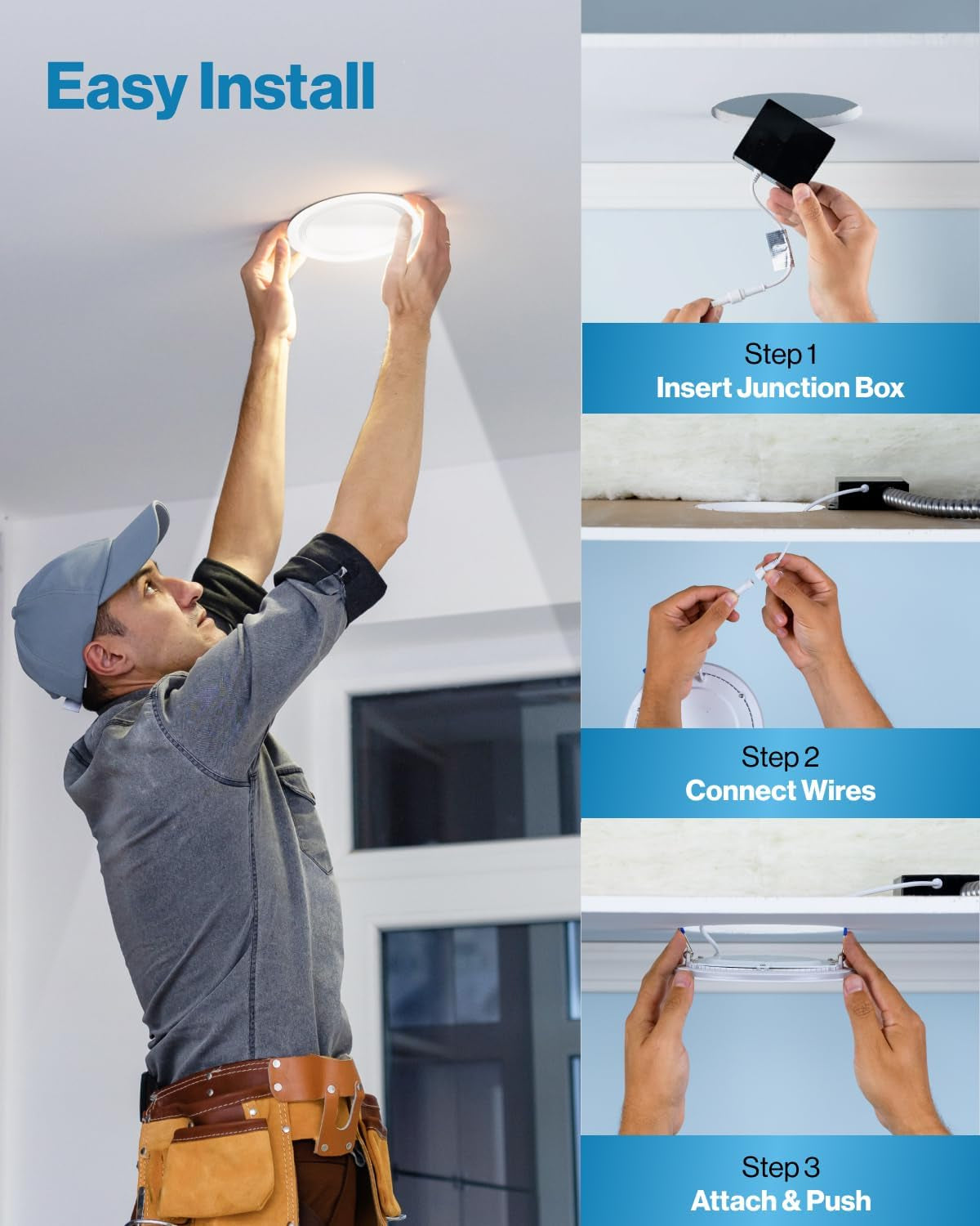 Sunco 24 Pack 4 Inch Ultra Thin LED Recessed Ceiling Light Slim, 5000K