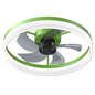 Ceiling Fan With Light Dimmable LED Recessed Mount Slim Modern Ceiling Fan
