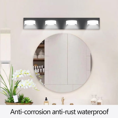 LED Modern Black 4 Light Vanity Light Fixture Mirror Bathroom Wall Light