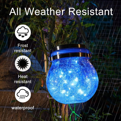 Solar Outdoor Broken Glass Lantern