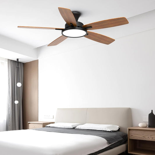 52 Inch Ceiling Fans with Lights,Remote Control Multifunctional Quiet