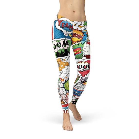 Women Comic Book Leggings