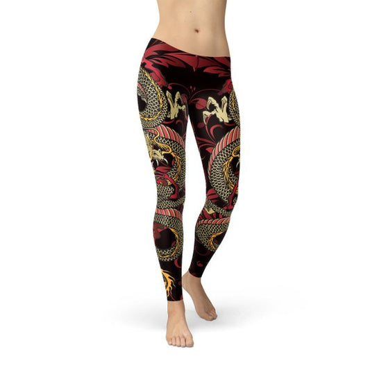 Women Dragon Leggings