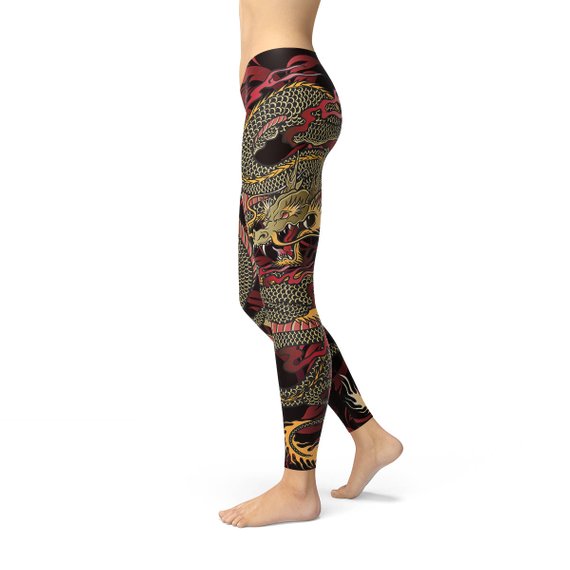 Women Dragon Leggings
