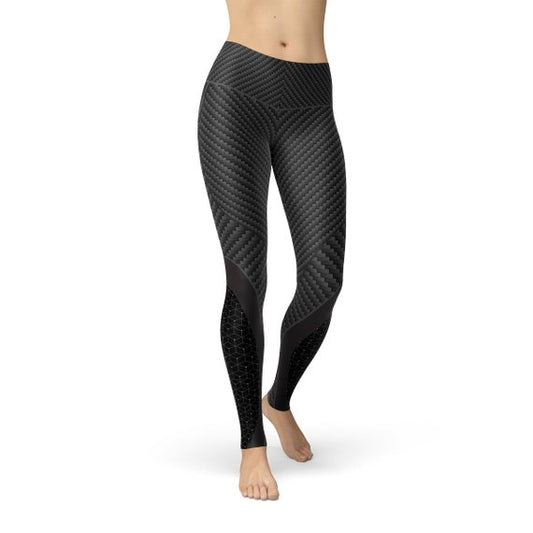 Women Carbon Fiber Sports Leggings