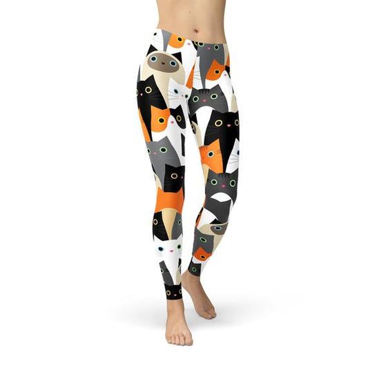 Women All Over Print Cats Leggings