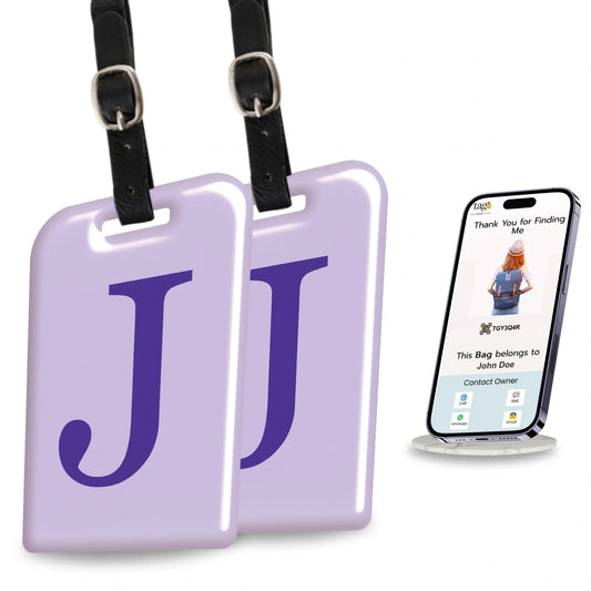 Initials Bag tag J  [pack 2]-0