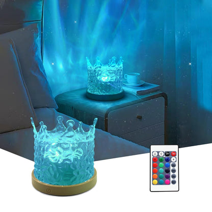 Northern Lights Ocean Wave Projector Crown Light-0