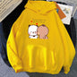 Panda Bear Bubu Dudu Love Heart Sweatshirts Women/Men Clothing Casual Long Sleeve Kawaii Printing Pullovers for Winter Fleece