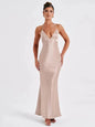 Avrilyaan Satin Backless Slim Sexy Dress Women 2024 Bodycon Long Summer Dress Mermaid Elegant NightClub Party Dresses Vestidos