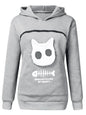 Plus Size 3XL Fleece Hoodies Sweatshirt Pet Carrier Thicken Shirt Animal Pouch Lovers Hoody Cat Pullover Breathable Sweatshirts