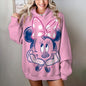 Fashion Design Women's Disney Mickey Mouse Hoodies Autumn Female Casual Long Sleeved Basic Clothes Woman Sweatshirt Loose Top