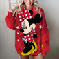 Fashion Design Women's Disney Mickey Mouse Hoodies Autumn Female Casual Long Sleeved Basic Clothes Woman Sweatshirt Loose Top