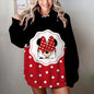 Fashion Design Women's Disney Mickey Mouse Hoodies Autumn Female Casual Long Sleeved Basic Clothes Woman Sweatshirt Loose Top