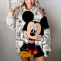 Fashion Design Women's Disney Mickey Mouse Hoodies Autumn Female Casual Long Sleeved Basic Clothes Woman Sweatshirt Loose Top