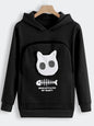 Plus Size 3XL Fleece Hoodies Sweatshirt Pet Carrier Thicken Shirt Animal Pouch Lovers Hoody Cat Pullover Breathable Sweatshirts