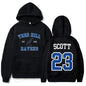 Women Hoodies TREE HILL RAVENS Scott23 Graphic Sweatshirts with Pocket Keith Scott Body